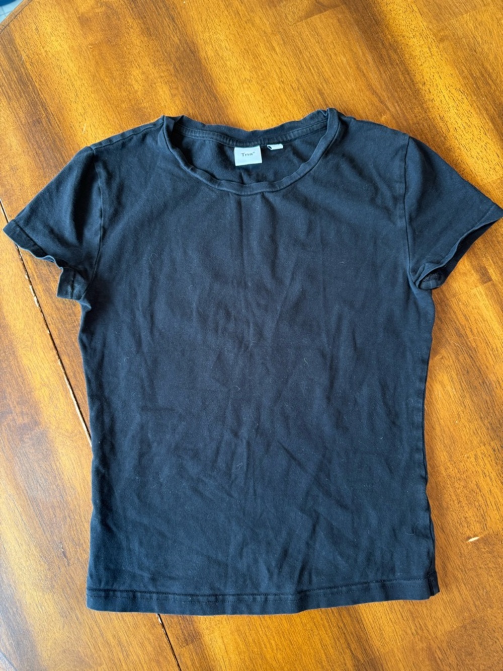 TNA Black Crewneck Short Sleeve Tee